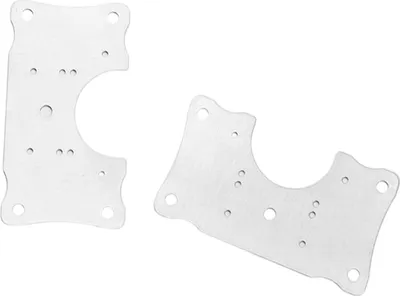 Produktbild von INF Reparaturplatte für Scharniere und Möbel 9x5 cm Edelstahl 2er-Pack