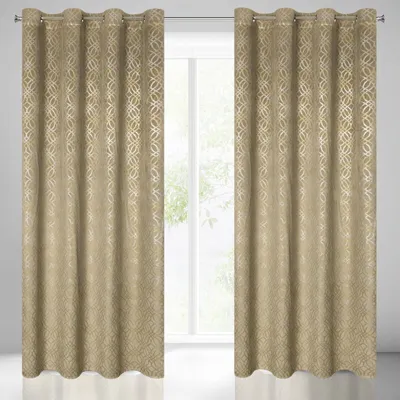 Produktbild von Vorhang ARETA beige 140x250 cm  Ösen Ösenvorhang