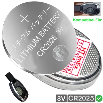 Produktbild von CR 2025 3V CR2025 Blister Batterie Lithium Knopfzelle 165mAh