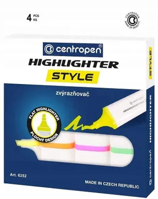 Produktbild von Centropen Textmarker Set Neonfarben 4 Stück