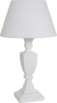 Produktbild von Tischlampe JERSEY weiß im Landhausstil H51,5cm Tischleuchte E14