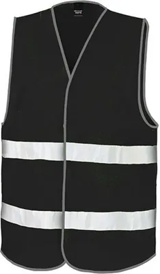 Image de Result Core R200X | Gilet de sécurité pour automobilistes / ISOEN20471:2013, class 2 - Couleur : Noir - Taille : L/XL