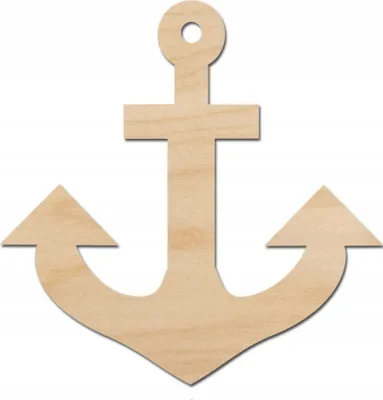 Immagine prodotto di Ciondolo ad ancora in legno