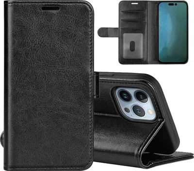 Image de Étui portefeuille pour iPhone 15 Pro Max - Noir