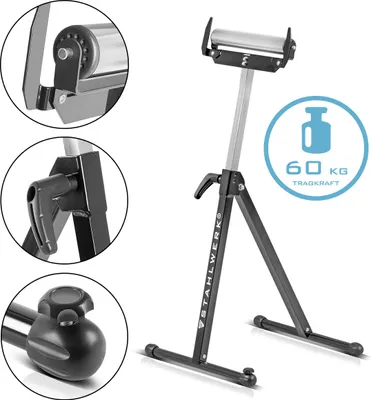 Produktbild von STAHLWERK Rollenbock 60 kg höhenverstellbar 720 - 1100 mm Arbeitsbock Klappbock