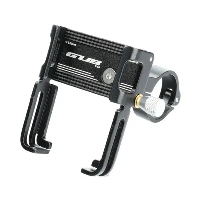 Image de Support de vélo adapté au volant GUB P10 aluminium + support silicone noir