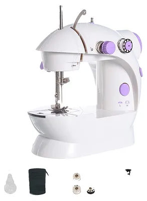 Obrázok produktu pre Mini elektrický šijací stroj, univerzálne príslušenstvo na šitie, 2 rýchlosti, s pedálom