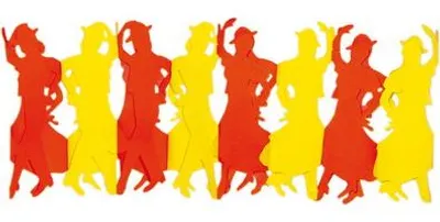 Produktbild von Girlande Spanien / Flamenco 3m lang