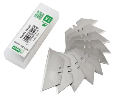 Productafbeelding van Trapeziummessen 60 x 19 mm – verpakking van 10 reservemessen voor tapijtmessen modellen 2095 & 2090