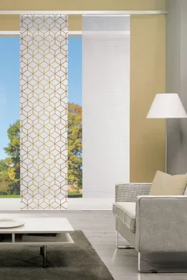 Produktbild von Home Wohnideen Schiebevorhang Digitaldruck Bambus-Optik "Sesana"  260 x 60 cm Gold
