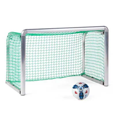 Produktbild von Sport-Thieme Mini-Fußballtor "Protection", Inkl. Netz, blau (MW 4,5 cm), 2,40x1,60 m, Tortiefe 1,00 m