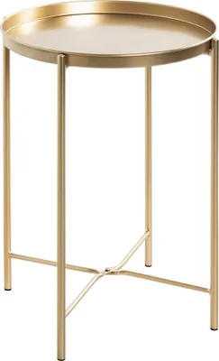 Produktbild von Beistelltisch >25266< in gold, Metall - 50x39cm (HxD)