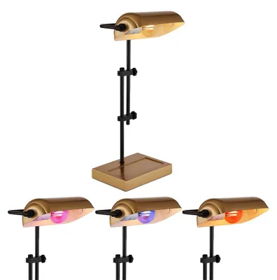 Produktbild von RGB LED Tischleuchte, schwarz, gold, verstellbar, App Steuerung