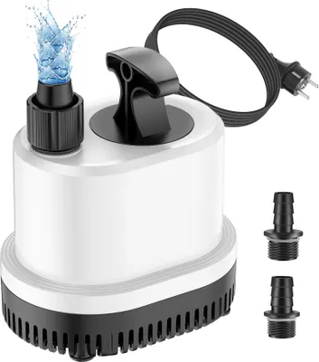 Produktbild von Forever Tauchpumpe 70W 3500L/H Gartenpumpe Brunnenpumpe Entwässerungspumpe Mit 2,3 m Kabel,flachabsaugend bis 5mm für Gärten, Aquarium, Teich, Brunnen