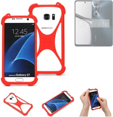 Produktbild von K-S-Trade Handy-Hülle kompatibel mit Realme C65 Schutz-Hülle Bumper Silikon Schutz Hülle Cover Case Silikoncase Silikonbumper TPU Softcase