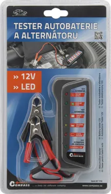 Obrázek produktu pro Tester autobaterie a alternátoru 12V