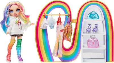 Obrázek produktu pro Rainbow High Amaya's Rainbow Closet Playset, Módní panenka, Ženy, 4 rok/roky, Chlapec/děvče, Vícebarevný