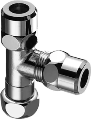 Immagine prodotto di Raccordo a T Schell cromato 3/8x10x10 mm, 1 pz.