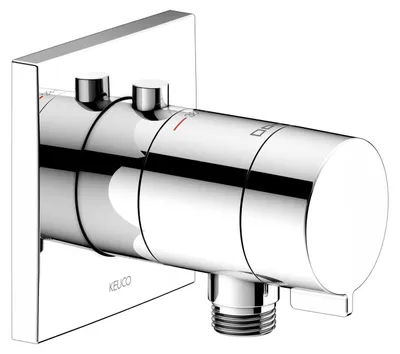 Immagine prodotto di KEUCO IXMO Mitigeur thermostatique de douche encastré avec raccord de flexible, rosace carrée, 59554010002, 59554010002
