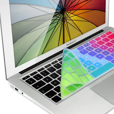 Produktbild von kwmobile Silikon Tastaturschutz AZERTY (Frankreich, Belgien) kompatibel mit Apple MacBook Air 13''/Pro Retina 13''/15'' (bis Mitte 2016) A1369, A1466,