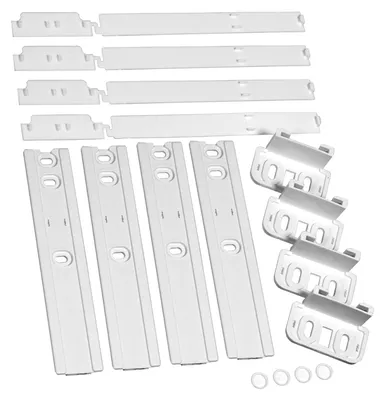 Kühlschrank-Tür-Schiebemontage-Kit, 4 Stück, weiß, kompatibel mit Liebherr