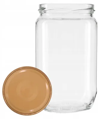 Produktbild von Emcor Packaging Glasbehälter 720ml mit goldenem Deckel für Konserven