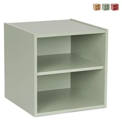 Produktbild von Würfel-Wandregal mit Trennwand 35x35x35 Composite Pro YES - Dunkel Grün