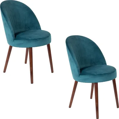 Produktbild von Dutchbone Barbara Esszimmerstuhl Blau - 2 er Set