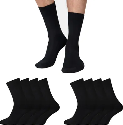 Produktbild von NUR DIE Herren Freizeitsocken 8-Pack Bambus Thermo Socken - schwarz - Größe 43-46