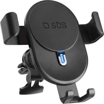 Produktbild von Handy-Autohalterung, 10 W Wireless-Aufladung mit Gravity-Verschluss, Schwarz