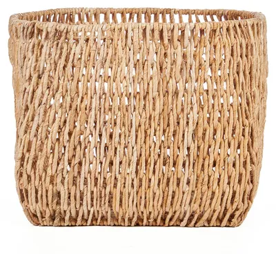 Image de Bazar Bizar Panier feuille de bananier et fer marron 55x55x41cm