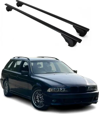 Produktbild von Dachträger Grundtäger für BMW 5er E39 Touring 1997-2004 75kg Metall Schwarz 2x
