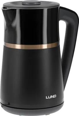 Produktbild von Wasserkocher 1,7 l, Temperaturregulierung, Schwarz - W-68217