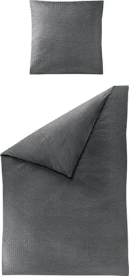 Produktbild von BIERBAUM Bettwäsche Seersucker 200x200cm, mit 2 Kissen  Bettbezug Bettzeug