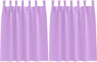 Immagine prodotto di vidaXL Tende oscuranti con anelli 2 pezzi Viola 140 x 140 cm