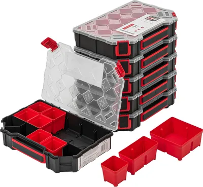 Produktbild von 6x Sortimentskasten TAGER 195x284x60 Sortimentsbox Kistenberg Sortierbox Kunststoff