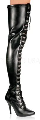Produktbild von PLEASER SEDUCE-3024 Stiletto Overknee mit Frontschnürung