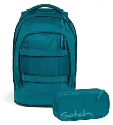 Produktbild von Satch Schulrucksack-Set PACK Deep Petrol 2-teilig, inkl. Mäppchen