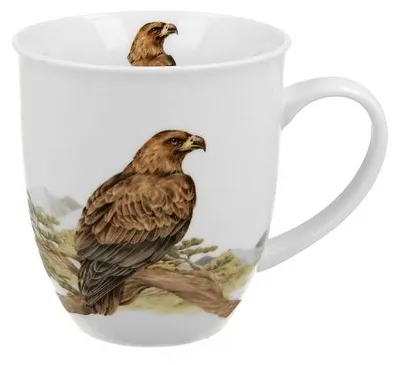 Produktbild von Becher, Tasse, Kaffeetasse, Vogelwelt, in einer Box, als Geschenk - Steinadler 400 ml