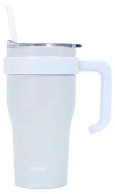 Obrázek produktu pro TERMOSKÁ Miami 600 ml, šedá, s uchem a brčkem
