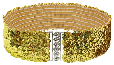 Produktbild von OAOSDH 1 -Teiliges Gold -Paillettengürtel, Stilvoller Persönlichkeitsgürtel, Ela