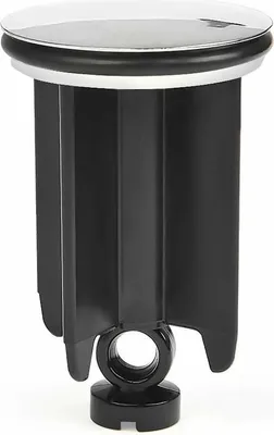Produktbild von Waschbeckenstöpsel ⌀ 40 mm, höhenverstellbar für Badezimmer, universeller Waschbeckenstöpsel aus Aluminiumlegierung – Schwarz