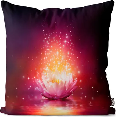 Produktbild von VOID Seerosen Feuer Romantik Kissenbezug Kissenhülle Sofakissen Kissen Deko Outdoor-Kissen Dekokissen