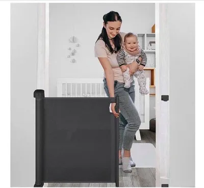 Produktbild von Famanu Treppenschutzgitter ohne Bohren - Ausziehbar bis 140 cm
