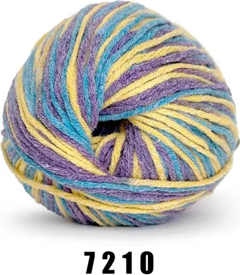 Produktbild von YarnArt Jeans Crazy (50g/160m) 7210 lilagelb