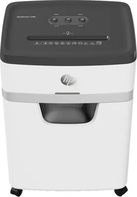 Produktbild von Hewlett Packard 581831 ONESHRED 12MC Aktenvernichter, Mikroschnitt, P-5, 12 Karten, 25l, hellgrau