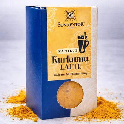 Zdjęcie produktu dla Sonnentor 466983, 60 g, Kurkuma latte, 1 szt., 301 kcal, 1260 kJ, 3,88 g