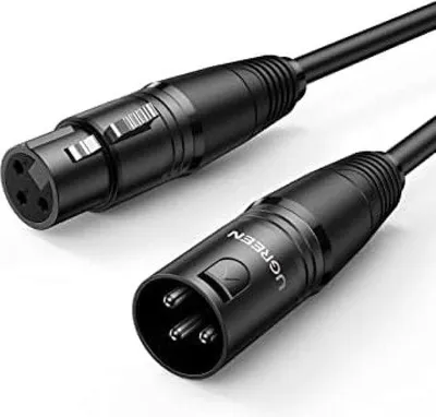 Obrázek produktu pro XLR kabel pro mikrofon, reproduktor, mixážní pult, kameru a zesilovač (3 metry)