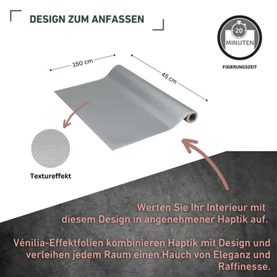 Produktbild von Klebefolie Kreise silber - 45x150cm
