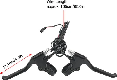 Zdjęcie produktu dla 1 para dźwigni hamulca roweru elektrycznego Rower elektryczny Prawa lewa dźwignia Części zamienne